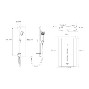 Mira Escape Thermostatic Electric Shower 9.0kW - Chrome (1.1563.730) - main image 2