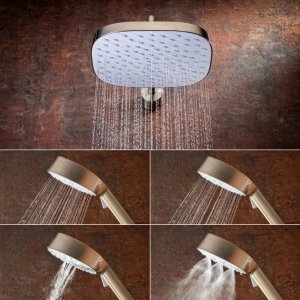 Mira Evoco Dual Outlet Thermostatic Mixer Shower (With HydroGlo) - Brushed Nickel (1.1967.004) - main image 2