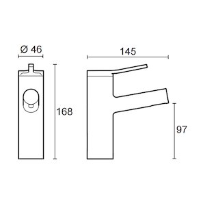 Mira Evolve monobloc basin mixer tap (2.1816.001) - main image 2