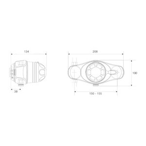 Mira Excel (2006-on) exposed thermostatic mixer valve - valve only (1.1518.309) - main image 2