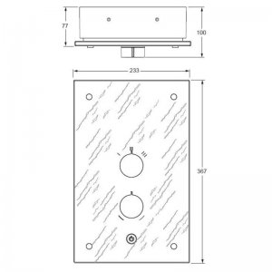 Mira Galena Thermostatic Electric Shower 9.8kW - Slate Effect (1.1634.117) - main image 2