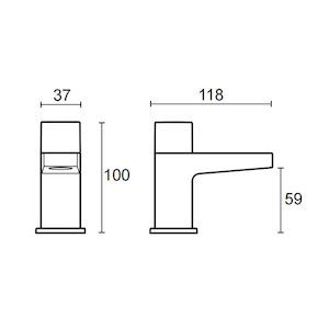 Mira Honesty basin pillar taps (2.1815.002) - main image 2