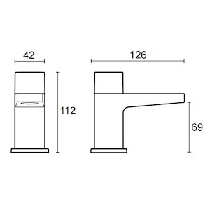 Mira Honesty bath pillar taps (2.1815.003) - main image 2