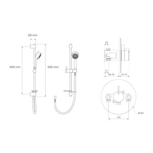 Mira Miniduo BIV Thermostatic Mixer Shower - Chrome (1.1663.008) - main image 2