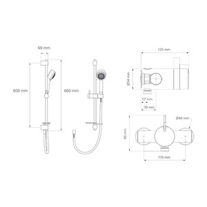 Mira Miniduo EV Thermostatic Mixer Shower - Chrome (1.1663.004) - main image 2