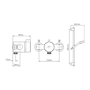 Mira Minilite exposed valve only (1.1869.005) - main image 2