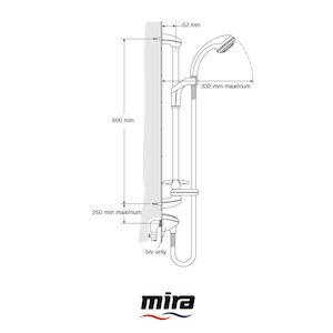 Mira Response RF9 shower fittings kit - white/chrome (2.1462.031) - main image 2