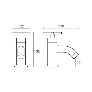 Mira Revive bath pillar taps (2.1819.003) - main image 2