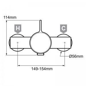 Mira Select Exposed Valve Only - Chrome - (2007-2023) (1.1592.001) - main image 2