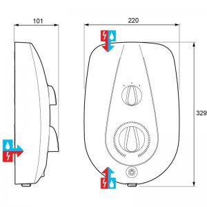 Mira Vie MK2 Electric Shower 10.8kW - Chrome (1.1788.514) - main image 2