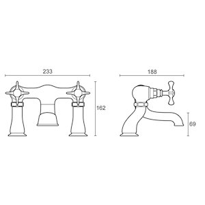 Mira Virtue bath filler tap (2.1820.004) - main image 2