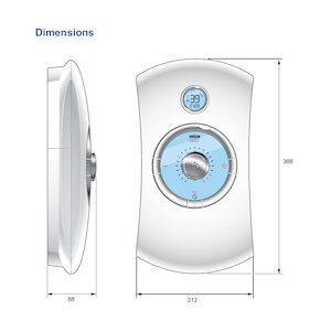 Mira Orbis White/chrome - 9.0kW (1647.001) - main image 2