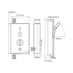 Mira Sport MAX with Airboost Electric Shower 10.8kW - White/Chrome (1.1746.008) - main image 2