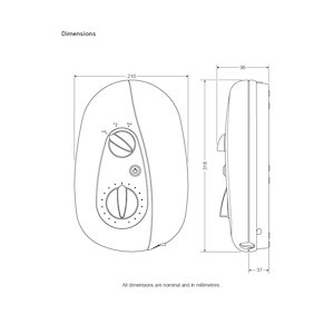 Mira Vie Electric Shower 9.5kW - White/Chrome (1539.391) - main image 2