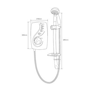 MX Desire Lxi White/chrome - 8.5kW (GLM) (MX - GLM) - main image 2