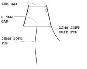 NSS shower screen seal Large Gap to suit 5-6mm thick glass (Seal A2) - main image 2