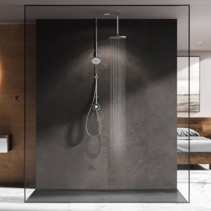Aqualisa Optic Q Smart Shower Exposed with Adjustable and Ceiling Fixed Head - HP/Combi (OPQ.A1.EV.DVFC.23) - main image 2