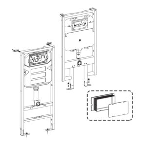 ProtectionBox/TileGuide for 1180mm (from Aug2013) and Slimline Cisterns (ABSP-20-0064) - main image 2