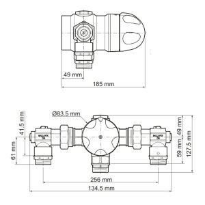 Rada 320 IC Thermostatic Mixing Valve (1.1847.013) - main image 2