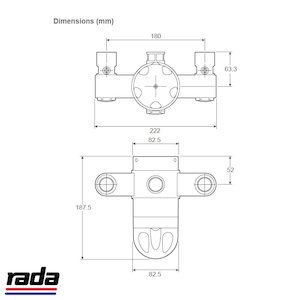 Rada 320C Group blending valve multi outlet (414.01) - main image 2