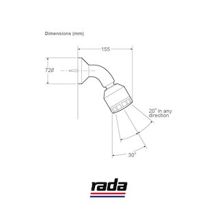 Rada BSR-S 300 shower head (1.0.108.44.1) - main image 2