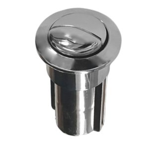 Roca D1D Long Shroud Dual Flush Push Button With Plain Rods - Chrome (AH0002000R) - main image 2