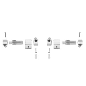 Roca Replacement Soft Close Toilet Seat Hinge Set & Dampers Chrome Brass - Happening Senso (AI0001200R) - main image 2
