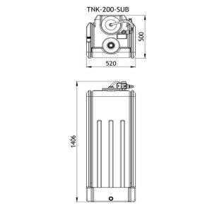 Salamander TankBoost 200L Mains Pressure Boosting Tank (TNK-200-SUB) - main image 2