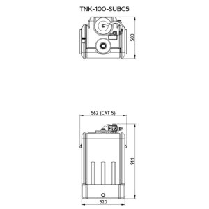 Salamander TankBoost CAT5 100L Mains Pressure Boosting Tank (TNK-100-SUBC5) - main image 2