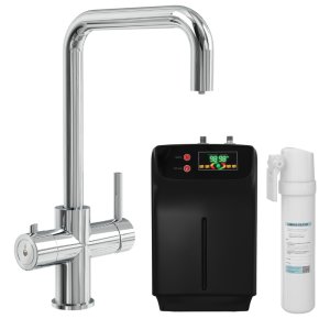Sauber Astano 3-in-1 Instant Boiling Water Kitchen Tap - Chrome (4BWTAPPKCHR) - main image 2