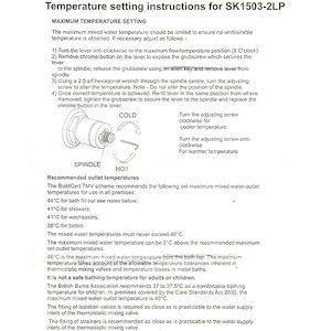 Sirrus TS1500 thermostatic cartridge assembly (was SK1500-2) (SK1503-2LP) - main image 2