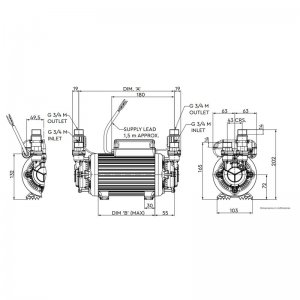 Stuart Turner Monsoon 2.0 bar twin impeller positive shower pump (46415) - main image 2