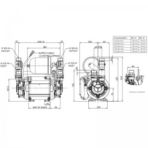 Stuart Turner Monsoon 2.0 bar twin impeller universal shower pump (46480) - main image 2