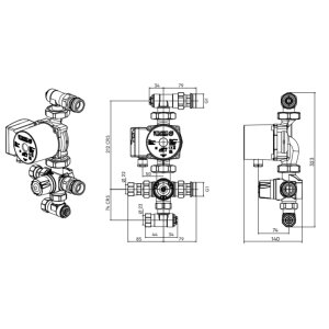 Stuart Turner Stuart Under Floor Heating Multi Zone Mixer Set (47397) - main image 2