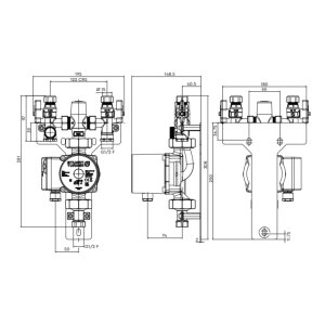 Stuart Turner Stuart Under Floor Heating Single Zone Mixer Set (47396) - main image 2