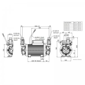 Stuart Turner Monsoon 1.5 bar twin shower pump (46506) - main image 2