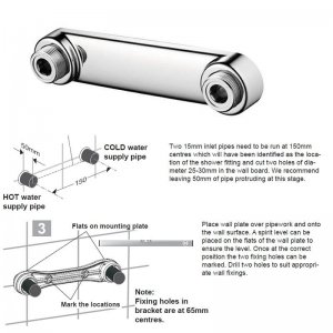 Trevi bar valve mounting kit 15mm copper compression (B8634AA) - main image 2