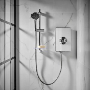 Triton Aspirante Electric Shower 9.5kW - White Gloss (ASP09GSWHT) - main image 2