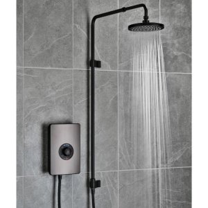 Triton Aspirante UNIQ Electric Shower 9.5kW - Pewter Effect (GEASPUN95) - main image 2