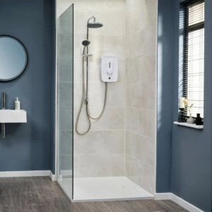 Triton Danzi DuElec Dual Electric Shower 9.5kW - White (GEDADU91) - main image 2
