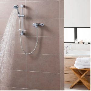 Triton Dene Mini Concentric Exposed Mixer Shower - Chrome (UNDETHEXCM) - main image 2