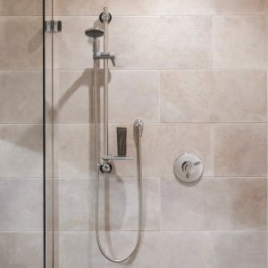 Triton Elina Built-In Concentric Type 3 TMV Mixer Shower With Grab Rail Riser - Chrome (ELICMINCBT) - main image 2