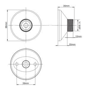 Triton Mixer Shower Fixing Kit - Compression Fit (UNBMXFIXBTCF) - main image 2