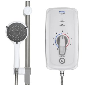 Triton Omnicare Ultra Plus Thermostatic Electric Shower 8.7kW - White (CINCULTP08W) - main image 2