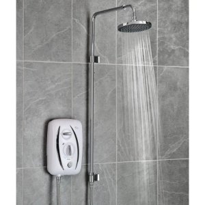 Triton T80Z Thermostatoc Fast-Fit UNIQ Electric Shower 10.5kW - White (GET8TUN11) - main image 2
