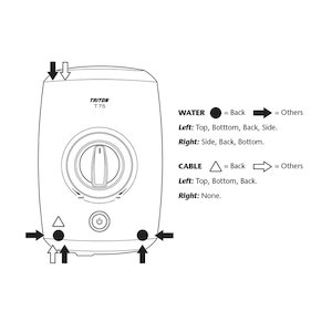 Triton T75 Electric Shower - 9.5kW (SP7509SC) - main image 2