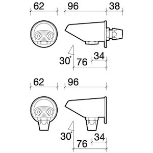 Twyford Sola vandal resistant shower head (SF1253CP) - main image 2