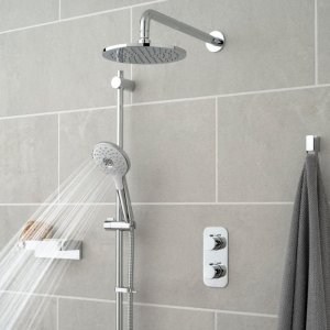 Vado Altitude 2 Outlet Thermostatic Shower Set - Chrome (TAB-1722/ALT-ORA-CP) - main image 2