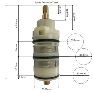 Vado thermostatic shower cartridge assembly (V-704-34S) - main image 2