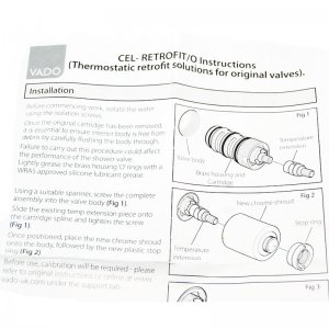 Vado retrofit thermostatic cartridge assembly (CEL-RETROFIT/O) - main image 2